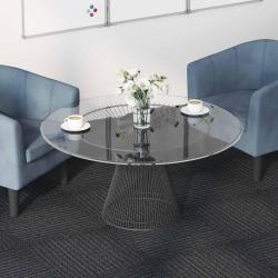 Carreau de tapis Gris moyen avec des rayures 50 x 50 cm 36 pcs