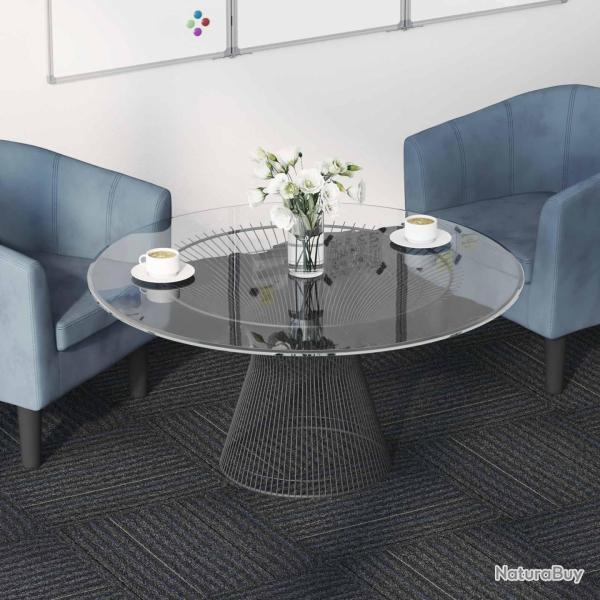 Carreau de tapis Gris moyen avec des rayures 50 x 50 cm 36 pcs