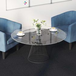 Carreau de tapis Gris fonc&eacute; 50 x 50 cm 4 pcs PP et Bitume