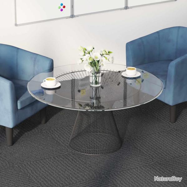 Carreau de tapis Gris moyen 50 x 50 cm 4 pcs PP et Bitume