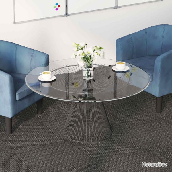 Carreau de tapis Ray� Marron Fonc� 50 x 50 cm 20 pcs