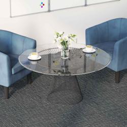 Carreau de tapis Gris b&eacute;ton 50 x 50 cm 36 pcs PP et Bitume