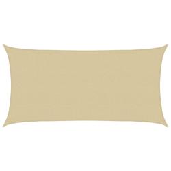 Voile d'ombre Beige 2,5 x 6 m HDPE