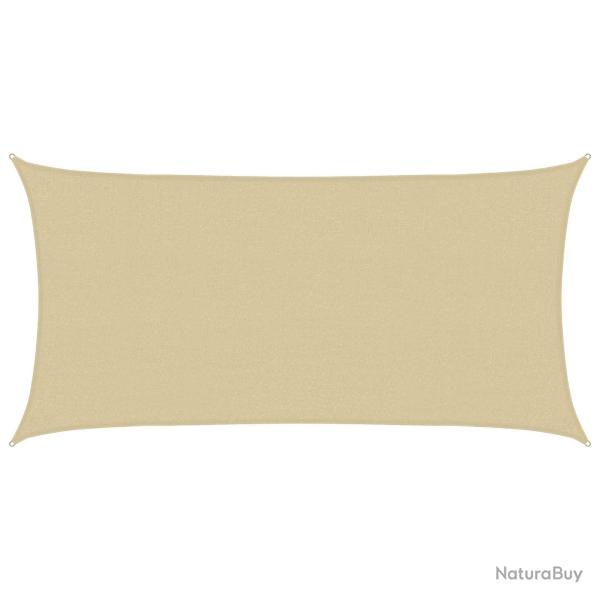 Voile d'ombre Beige 2,5 x 6 m HDPE