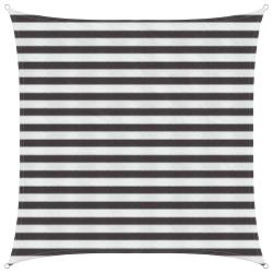 Voile d'ombre Anthracite et blanc 2 x 2 m HDPE
