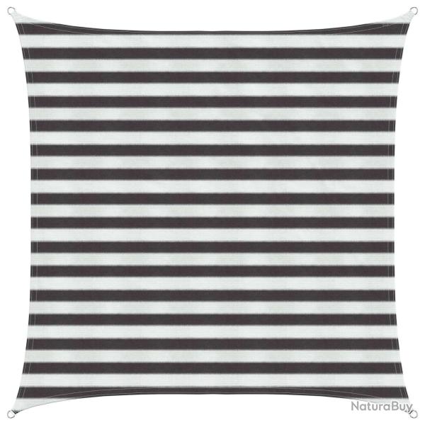 Voile d'ombre Anthracite et blanc 2 x 2 m HDPE
