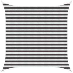 Voile d'ombre Anthracite et blanc 2,5 x 2,5 m HDPE