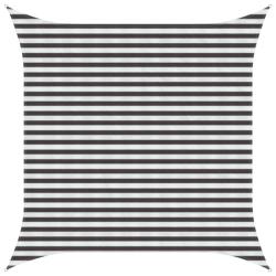 Voile d'ombre Anthracite et blanc 3,6 x 3,6 m HDPE