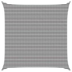 Voile d'ombre Anthracite et blanc 6 x 6 m HDPE