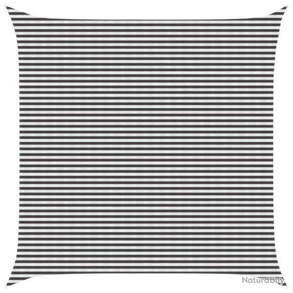 Voile d'ombre Anthracite et blanc 7 x 7 m HDPE