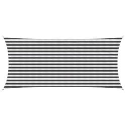 Voile d'ombre Anthracite et blanc 2 x 4 m HDPE