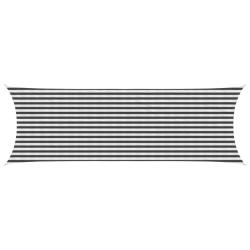 Voile d'ombre Anthracite et blanc 2 x 6 m HDPE