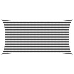Voile d'ombre Anthracite et blanc 2,5 x 4,5 m HDPE