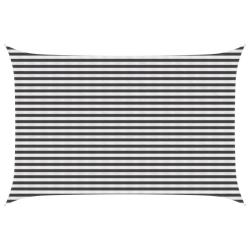 Voile d'ombre Anthracite et blanc 3 x 4,5 m HDPE