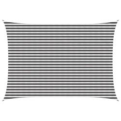 Voile d'ombre Anthracite et blanc 3,5 x 4,5 m HDPE