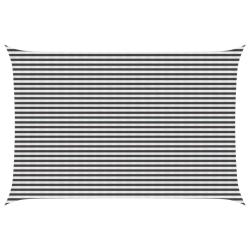 Voile d'ombre Anthracite et blanc 4 x 5 m HDPE