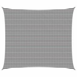 Voile d'ombre Anthracite et blanc 6 x 8 m HDPE