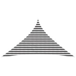 Voile d'ombre Anthracite et blanc 3 x 3 x 4,2 m HDPE