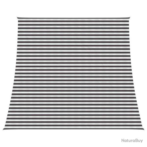 Voile d'ombre Anthracite et blanc 4 / 5 x 4 m HDPE