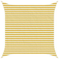 Voile d'ombre Jaune et blanc 3 x 3 m HDPE