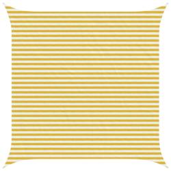Voile d'ombre Jaune et blanc 4 x 4 m HDPE