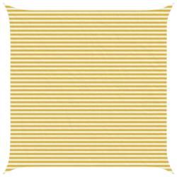 Voile d'ombre Jaune et blanc 5 x 5 m HDPE