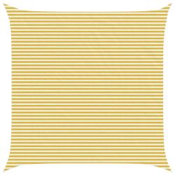 Voile d'ombre Jaune et blanc 7 x 7 m HDPE