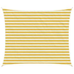 Voile d'ombre Jaune et blanc 2,5 x 3 m HDPE