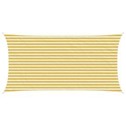 Voile d'ombre Jaune et blanc 2,5 x 5 m HDPE