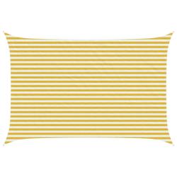 Voile d'ombre Jaune et blanc 3 x 4 m HDPE