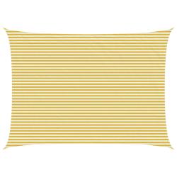 Voile d'ombre Jaune et blanc 5 x 6 m HDPE