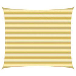 Voile d'ombre Jaune et blanc 6 x 7 m HDPE