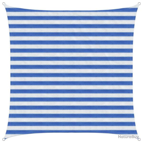 Voile d'ombre Bleu et Blanc 2 x 2 m HDPE