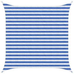 Voile d'ombre Bleu et Blanc 2,5 x 2,5 m HDPE