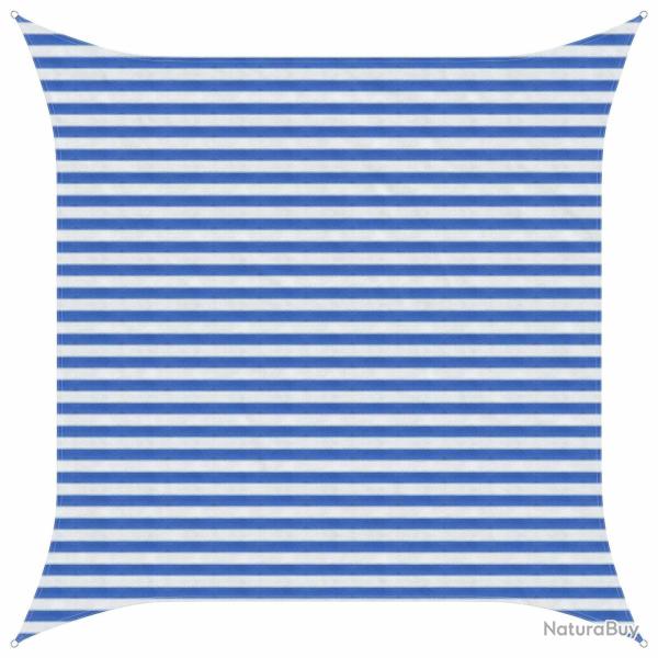Voile d'ombre Bleu et Blanc 3 x 3 m HDPE