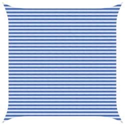 Voile d'ombre Bleu et Blanc 4 x 4 m HDPE