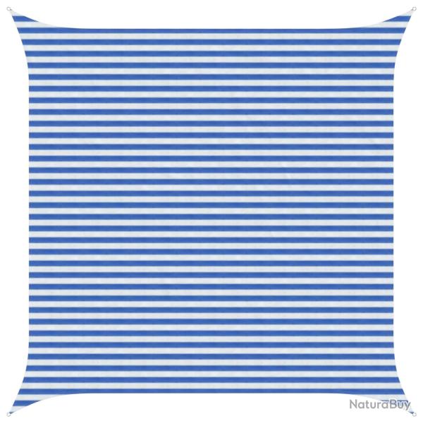 Voile d'ombre Bleu et Blanc 4,5 x 4,5 m HDPE