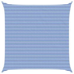 Voile d'ombre Bleu et Blanc 6 x 6 m HDPE