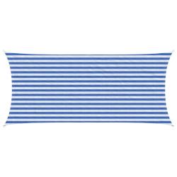 Voile d'ombre Bleu et Blanc 2 x 4,5 m HDPE