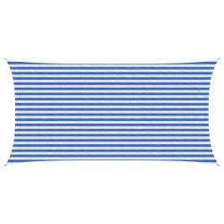 Voile d'ombre Bleu et Blanc 2,5 x 4,5 m HDPE