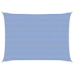Voile d'ombre Bleu et Blanc 5 x 8 m HDPE