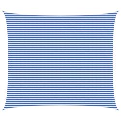 Voile d'ombre Bleu et Blanc 6 x 7 m HDPE