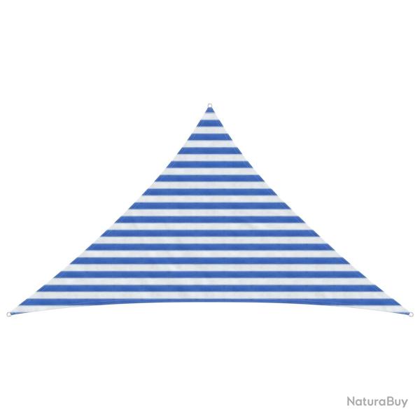 Voile d'ombre Bleu et Blanc 2,5 x 2,5 x 3,5 m HDPE