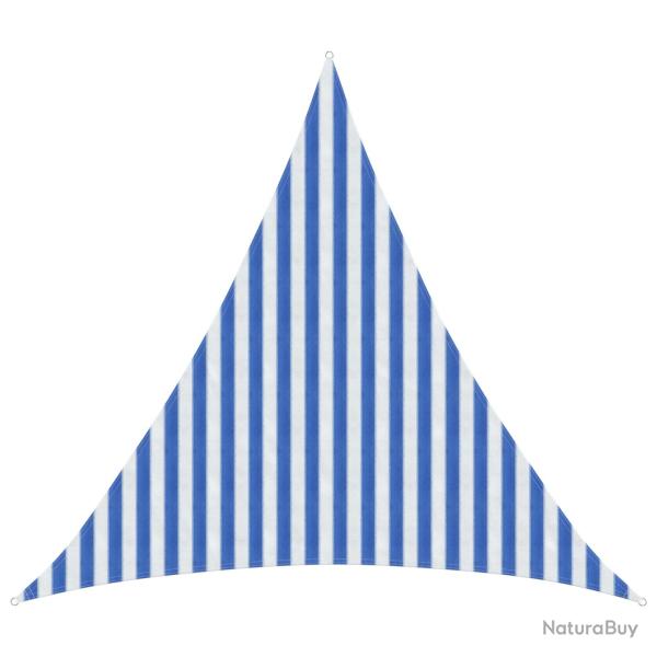 Voile d'ombre Bleu et Blanc 3 x 3 x 3 m HDPE