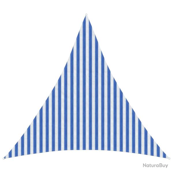 Voile d'ombre Bleu et Blanc 3,6 x 3,6 x 3,6 m HDPE