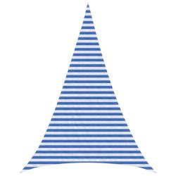 Voile d'ombre Bleu et Blanc 3 x 4 x 4 m HDPE