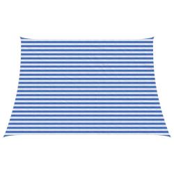 Voile d'ombre Bleu et Blanc 3 / 4 x 3 m HDPE