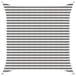 Voile d'ombre Gris clair et blanc 3,6 x 3,6 m HDPE