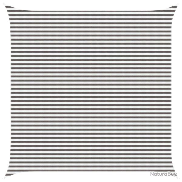 Voile d'ombre Gris clair et blanc 5 x 5 m HDPE