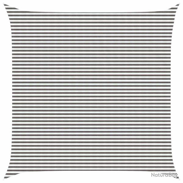 Voile d'ombre Gris clair et blanc 7 x 7 m HDPE